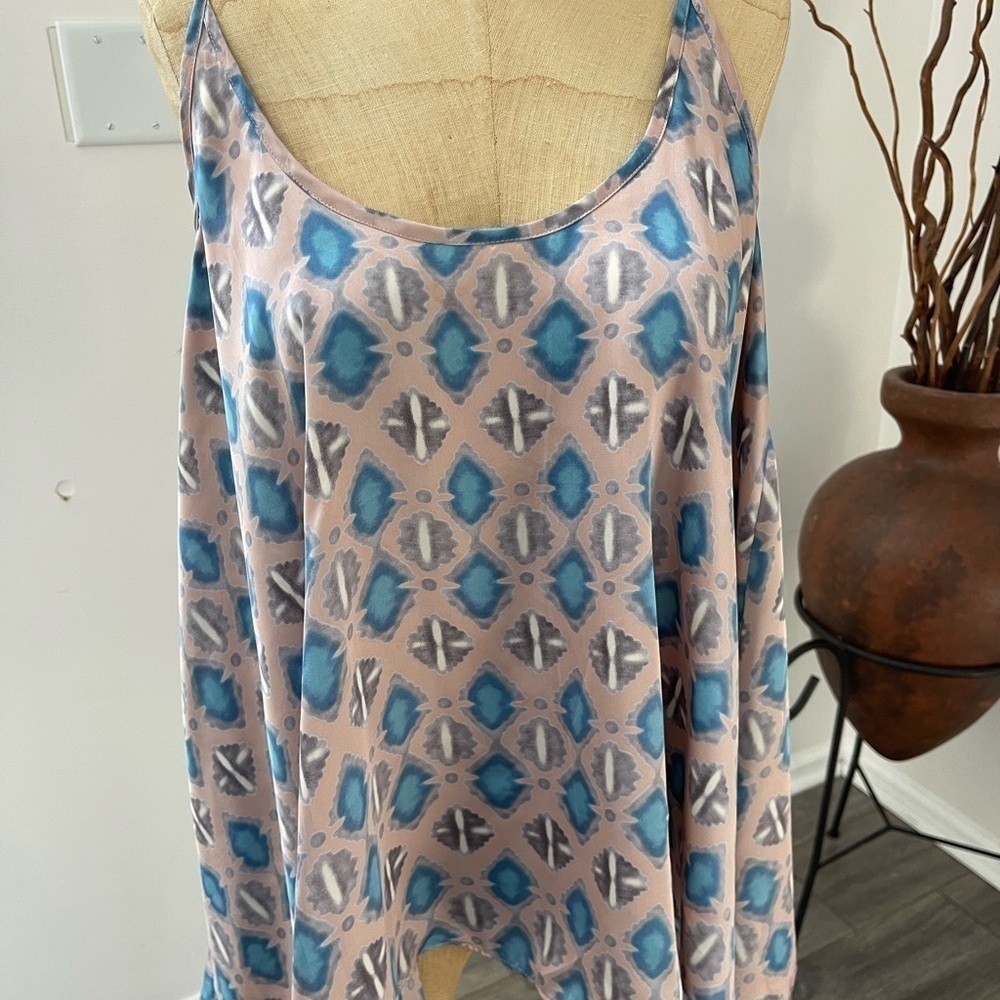 Collective Concepts Multi-Color Blousy Womens Tank Top Size M